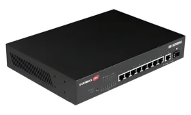 Edimax GS-5210PLG / 10-port Managed Switch / 10/100/1000 Mbps / 8× PoE+ (30W) / 100W budget / 1× SFP / 19" Rackmount (GS-5210PLG)
