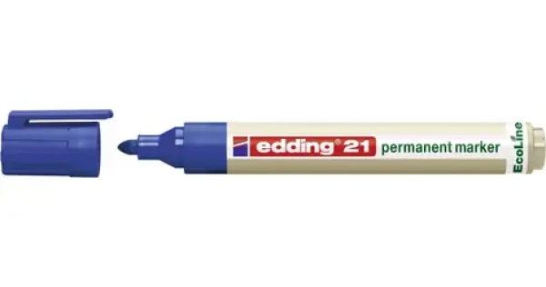 Edding Permanentní popisovač / Popisovač / kulatý hrot / modrá (21/003/N ED)