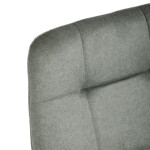 Židle barová, zelená látka, čtyřnohá kovová podnož, černý mat