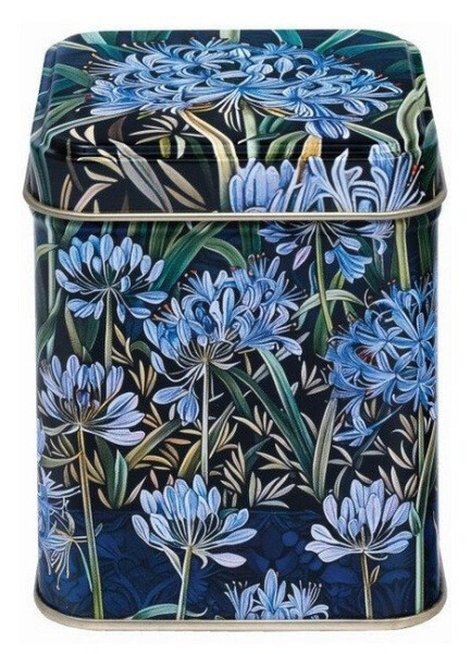 Plechovka čtvercová Arts Crafts - Agapanthus - -