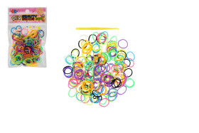 Udělej si svůj náramek - gumičky barevné 200 ks s háčkem