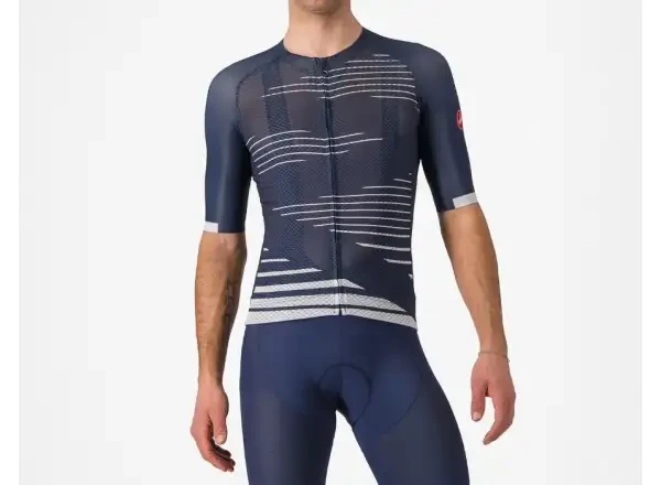 Castelli Climbers 4.0 pánský dres krátký rukáv Belgian Blue/Silver Gray vel. M