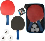Dětská sada na stolní tenis / Sada na stolní tenis / 2 pálky / 3 míčky / s taškou (42495A)