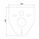 MEREO - WC komplet pro zazdění s příslušenstvím MM01SETRA