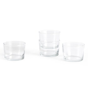 HAY Sklenička Small Clear 220 ml – set 4 ks, čirá barva, sklo
