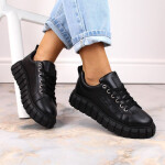 Big Star W INT1919 černé boty na platformě 38