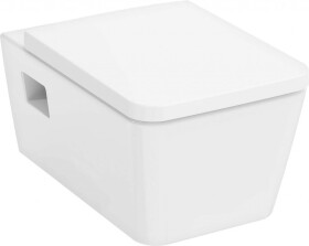 HANSGROHE - EluPura Original Q Závěsné WC se sedátkem SoftClose, Rimless, AquaChannel Flush, HygieneEffect, bílá 62051450