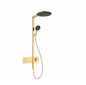 HANSGROHE - Raindance Alive S Sprchový set s termostatem, průměr 30 cm, 3 proudy, EcoSmart, leštěný vzhled zlata 24596990