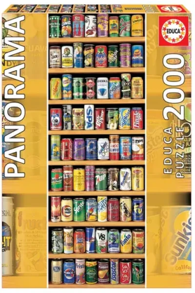 EDUCA Vertikální puzzle Plechovky