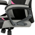 Herní židle, houpací mechanismus, růžová látka, KA-L611 PINK