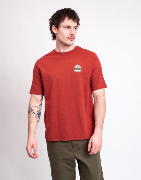 Tričko Patagonia M's Great Waves Responsibili-Tee® Rusty Red