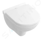 VILLEROY & BOCH - O.novo Závěsné WC Compact, se sedátkem SoftClosing, alpská bílá 5688H101