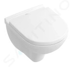 VILLEROY & BOCH - O.novo Závěsné WC se sedátkem SoftClosing, DirectFlush, CeramicPlus, alpská bílá 5688HRR1