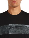 Pánské merino triko s krátkým rukávem ICEBREAKER Mens 150 Tech Lite SS Tee Elevation Line, Black velikost: XL