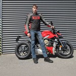 Kožená bunda Xrc Moos 2.0 Hlt men blk/red/wht - 56 / červená