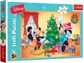 Trefl - Puzzle - Mickey a minnie: Vánoce