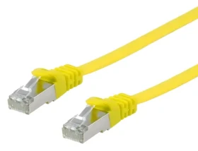 Equip Cat6a Flat 0,5 m žlutá / Patch kabel / U/FTP / LSZH (607667)