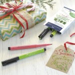 Popisovač Faber-Castell Pitt Artist Pen Hand Lettering 6 kusů, zelená sada