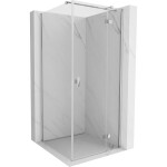 MEXEN/S - Mist H T sprchový kout dveře křídlové pravá 100 x 100, transparent, chrom 8A5T-100-100-01-00-P