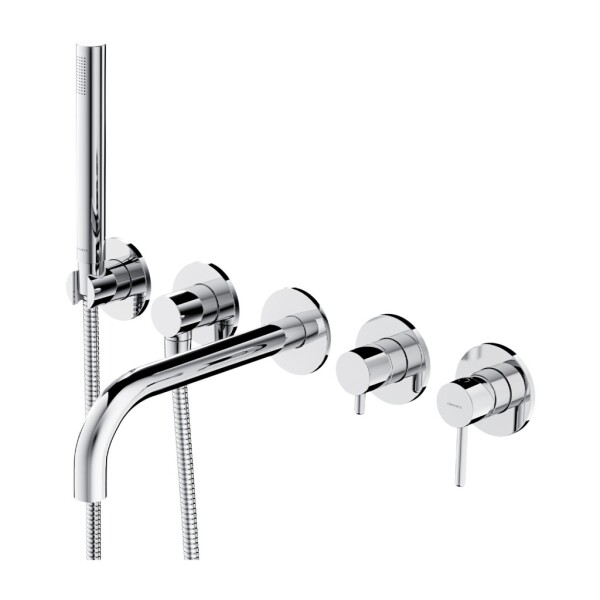OMNIRES - Y vanová baterie 5-otvorová podomítková chrom /CR/ Y1237-1CR
