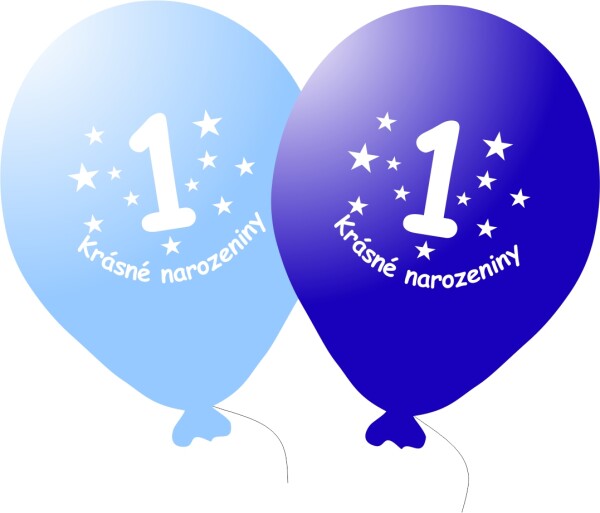 Narozeninové balónky KRÁSNÉ NAROZENINY číslo 1 - 5 ks balonky.cz Narozeninové balónky KRÁSNÉ NAROZENINY číslo 1 - 5 ks balonky.cz