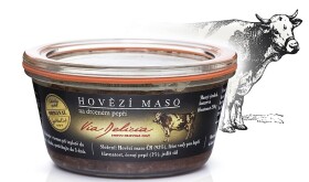 Via Delicia - hovězí maso na pepři 210g
