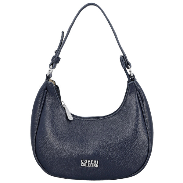 Trendy dámská koženková kabelka na rameno Tricia, tmavě modrá