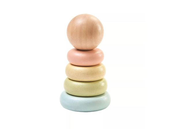 PlanToys PlanToys Stohovací kroužky (pastelové)