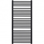 CERANO - Koupelnový radiátorový set Antonio - ústřední vytápění - boční připojení - 655W - černá matná - 1180x550 mm mm CER-663298