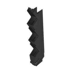 Electronics housings, OMNIMATE Housing - series CH20MBlack, Side element, Width: 12,5 mm