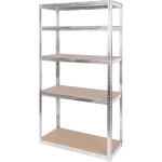 STREND PRO 2212302 Regál kovový, MDF, 5 polic, 180x 90x40cm, max. 175kg/police RAT40 MS