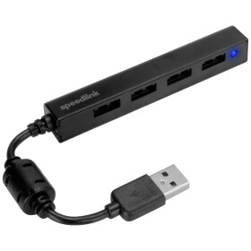 SpeedLink Snappy Slim 4 porty USB 2.0 hub černá - Speedlink SL-140000-BK