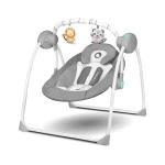 LIONELO Dětské houpací křesílko Ruben Stone Grey Turquoise - modré (LBCIRUBESTEGRYTQEXXX_R)