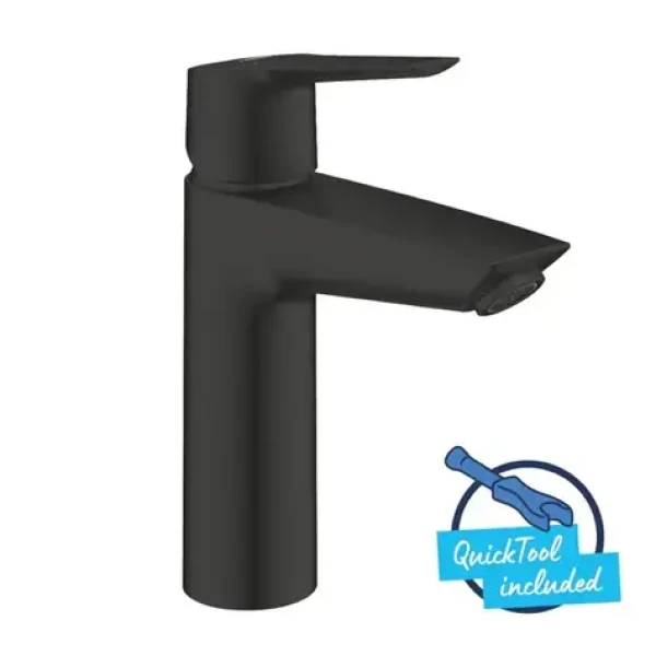 Grohe QuickFix Start - Umyvadlová baterie s výpustí Push-Open matná černá (242042432)