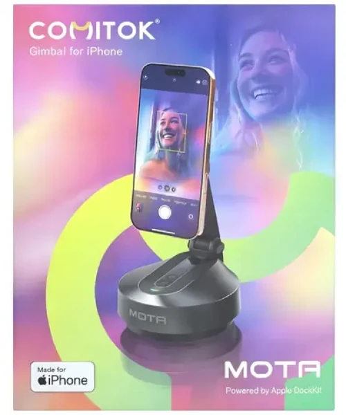 Comitok Mota černá / Magnetický držák na telefon / Univerzální závit / Powerbanka 2550 mAh / USB-C (Mota_black)