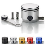 Expanzní nádobka Rizoma pro hydraulickou kapalinu přední brzdy, univerzální - Hliník