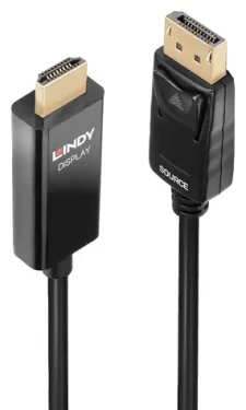 Lindy DisplayPort 1.2 na HDMI 2.0 / Adaptér / 0,5 m / 4K 60Hz / HDR (40924)