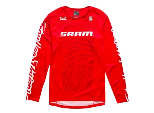 Troy Lee Designs Sprint Sram Shifted pánský dres dlouhý rukáv Fiery Red vel. M