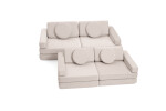 SHAPPY Dětská rozkládací pěnová pohovka SHAPPY PLAY mini Barva: Soft Beige
