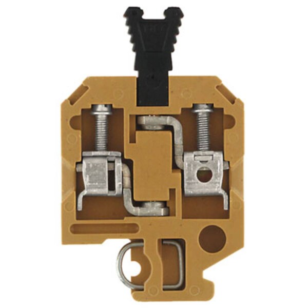 SAK Series, Test-disconnect terminal, Rated cross-section: 4 mm², Screw connection, Medium Yellow, Direct mounting SAKC 4 KRG 0340720000 středně žlutá