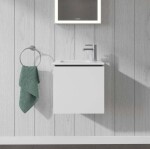 DURAVIT - L-Cube Umyvadlová skříňka 40x42x29 cm, levá, 1 dvířka, lesklá bílá LC6272L2222