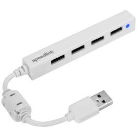 SpeedLink Snappy Slim 4 porty USB 2.0 hub bílá