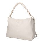 Luxusní dámská koženková kabelka do ruky MaxFly Bodi, béžová