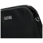 Pevná malá dámská koženková crossbody Rompo, černá