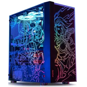 Aerocool Skribble RGB černá / ATX / 2x USB-A 3.0 / 3x 120mm / bez zdroje / průhledná bočnice (ACCM-PB28013.11)
