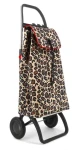 Rolser I-Max Wild 2 Logic leopardí vzor / Nákupní taška na kolečkách / Velká kolečka / objem 43 l / nosnost 40 kg