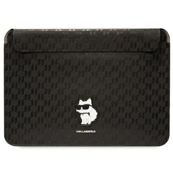 Karl Lagerfeld Saffiano Monogram Choupette černá / Obal na notebook / 16" (KLCS16SAKHPCK)