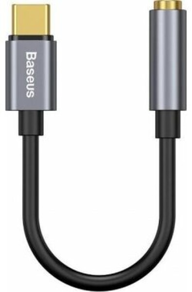 Baseus CATL54-0G L54 Redukce USB-C (M) - Jack 3.5 mm (F) 0.09 m černo-šedá (CATL54-0G)