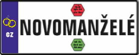 Přání M - SPZ novomanželé