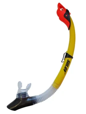 CALTER Adult 117Silicon žlutá / Šnorchl / silikon / flexibilní trubice / vlnolam proti vodě